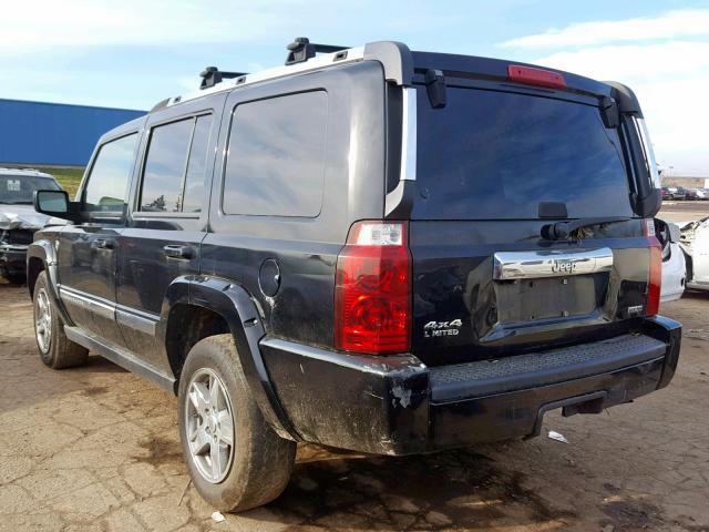 1J8HG58237C580797 - 2007 JEEP COMMANDER BLACK photo 3
