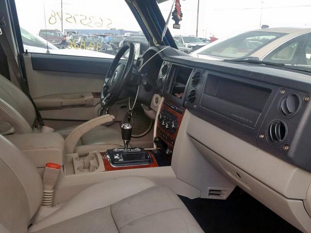 1J8HG58237C580797 - 2007 JEEP COMMANDER BLACK photo 5