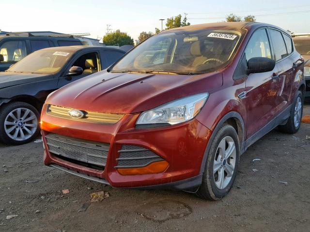 1FMCU0F71GUB24217 - 2016 FORD ESCAPE S BURGUNDY photo 2