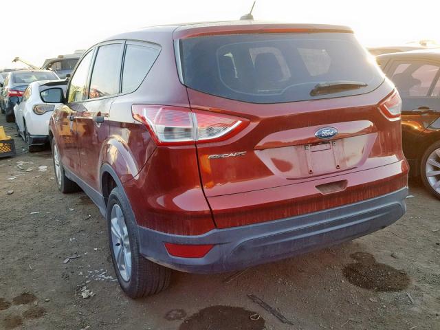 1FMCU0F71GUB24217 - 2016 FORD ESCAPE S BURGUNDY photo 3