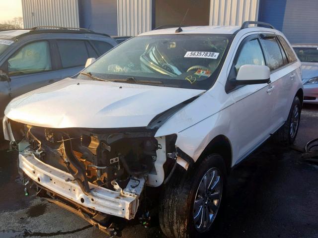 2FMDK3JC2ABB39788 - 2010 FORD EDGE SEL WHITE photo 2