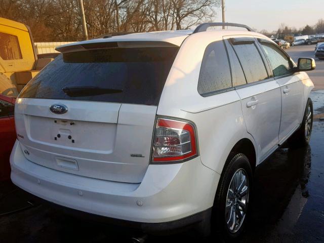 2FMDK3JC2ABB39788 - 2010 FORD EDGE SEL WHITE photo 4