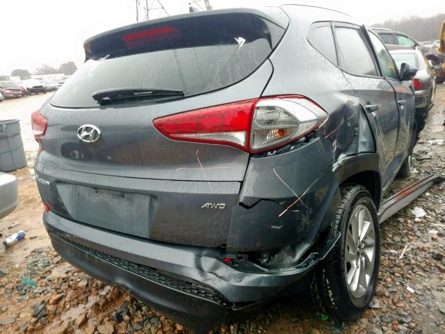 KM8J3CA44JU638501 - 2018 HYUNDAI TUCSON LIM GRAY photo 4