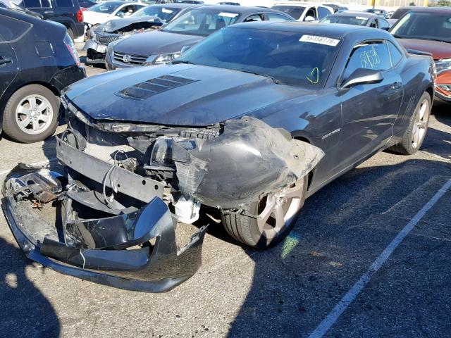 2G1FJ1EJXE9234862 - 2014 CHEVROLET CAMARO SS GRAY photo 2