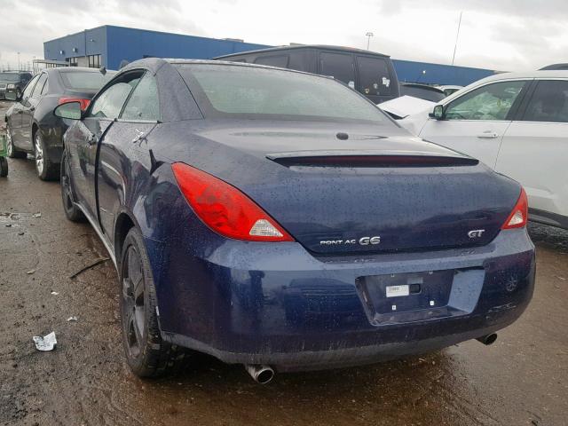 1G2ZH361884296850 - 2008 PONTIAC G6 GT BLUE photo 3