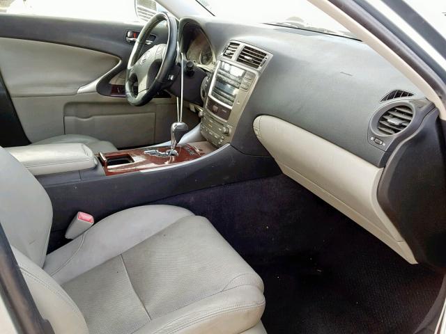 JTHBK262375026966 - 2007 LEXUS IS 250 BLUE photo 5