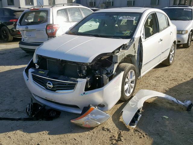 3N1AB6AP8AL618994 - 2010 NISSAN SENTRA 2.0 WHITE photo 2