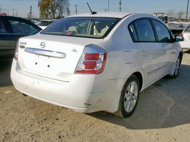 3N1AB6AP8AL618994 - 2010 NISSAN SENTRA 2.0 WHITE photo 4