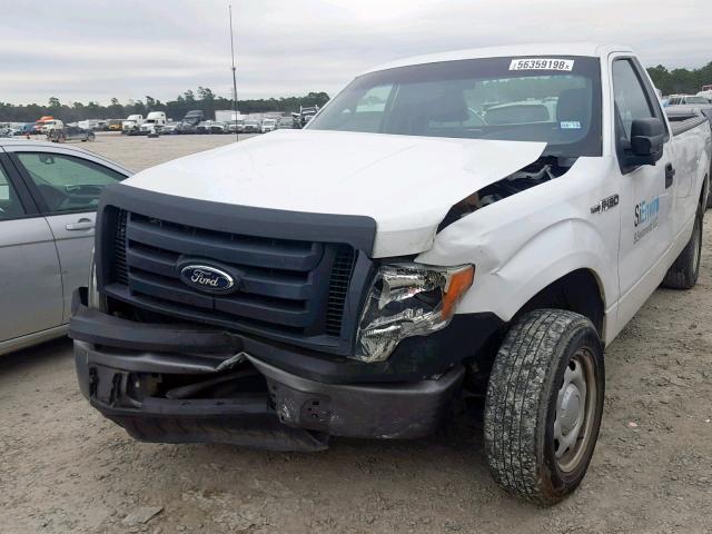 1FTMF1CM8CKD70271 - 2012 FORD F150 WHITE photo 2