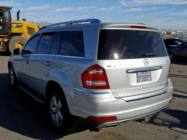 4JGBF7BE8CA767713 - 2012 MERCEDES-BENZ GL 450 4MA GRAY photo 3