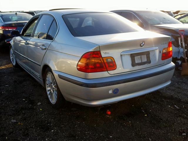 WBAEV53492KM23182 - 2002 BMW 330 I SILVER photo 3