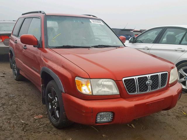 JF1SF656X2G700468 - 2002 SUBARU FORESTER S RED photo 1