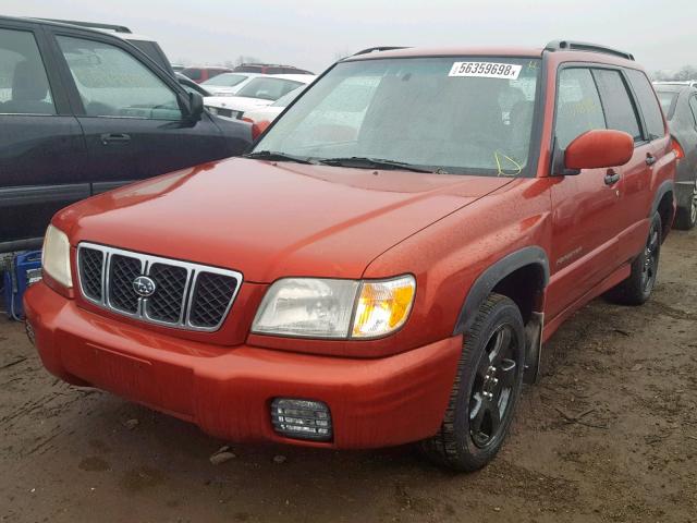 JF1SF656X2G700468 - 2002 SUBARU FORESTER S RED photo 2