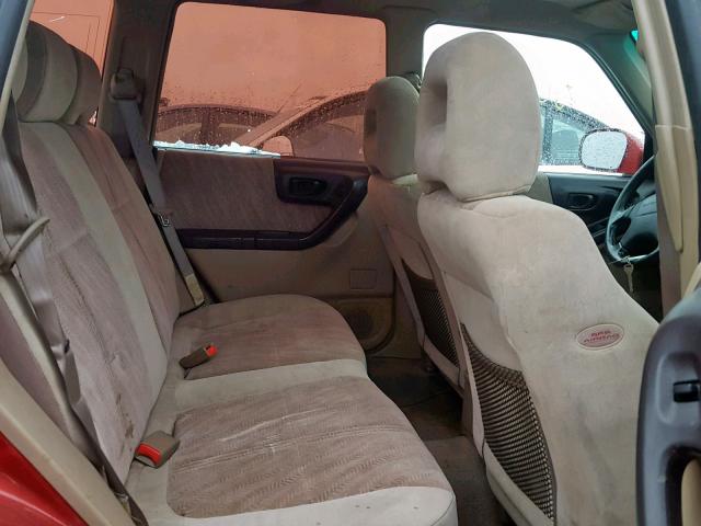 JF1SF656X2G700468 - 2002 SUBARU FORESTER S RED photo 6
