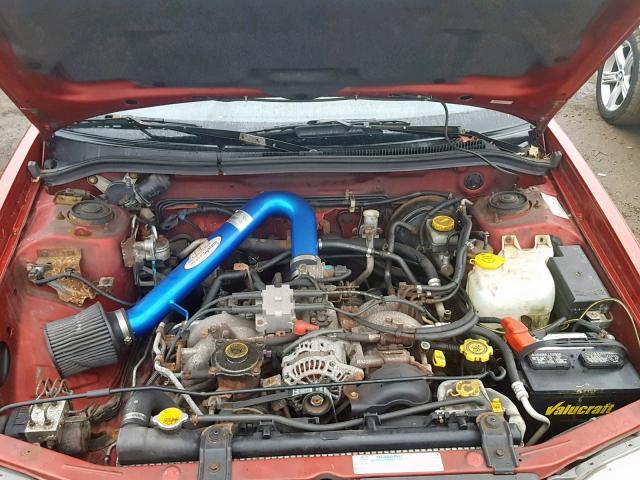 JF1SF656X2G700468 - 2002 SUBARU FORESTER S RED photo 7