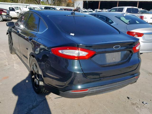 3FA6P0G79ER355447 - 2014 FORD FUSION S BLACK photo 3