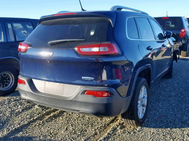 1C4PJLCB2FW694285 - 2015 JEEP CHEROKEE L BLUE photo 4