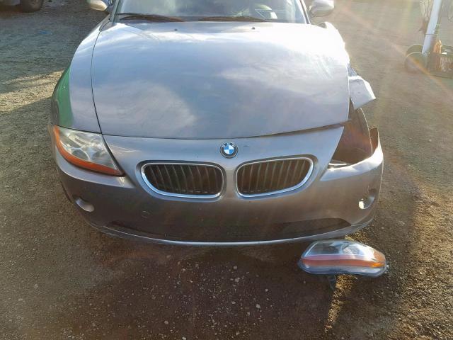 4USBT53473LU03143 - 2003 BMW Z4 3.0 GRAY photo 7