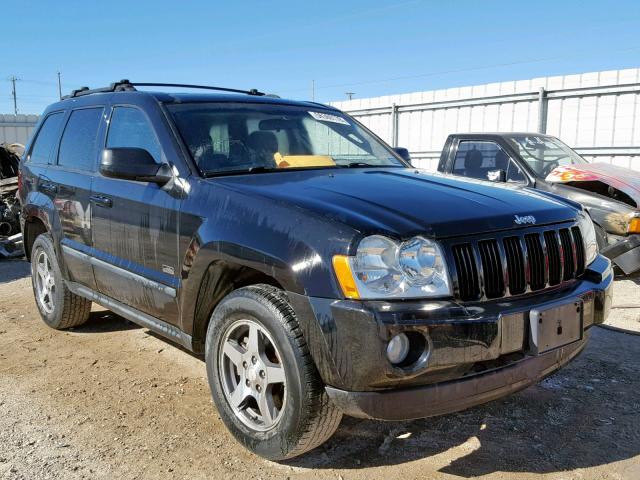 1J8GS48K37C657706 - 2007 JEEP GRAND CHER BLACK photo 1