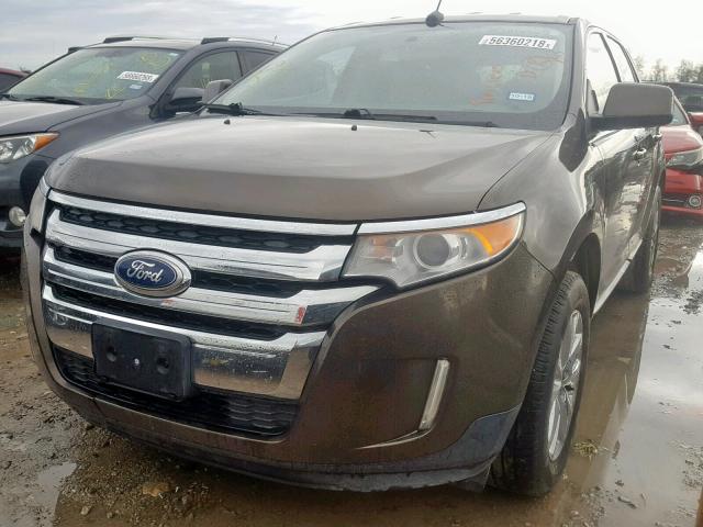 2FMDK3KC3BBA78029 - 2011 FORD EDGE LIMIT BROWN photo 2