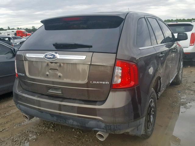 2FMDK3KC3BBA78029 - 2011 FORD EDGE LIMIT BROWN photo 4