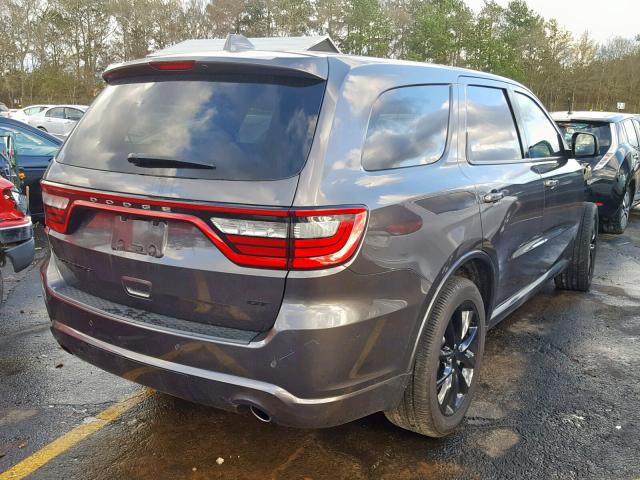 1C4RDHDG9JC126343 - 2018 DODGE DURANGO GT GRAY photo 4