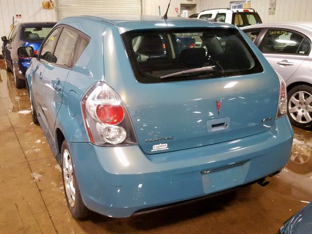 5Y2SP67039Z412046 - 2009 PONTIAC VIBE BLUE photo 3