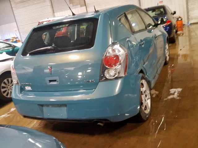 5Y2SP67039Z412046 - 2009 PONTIAC VIBE BLUE photo 4