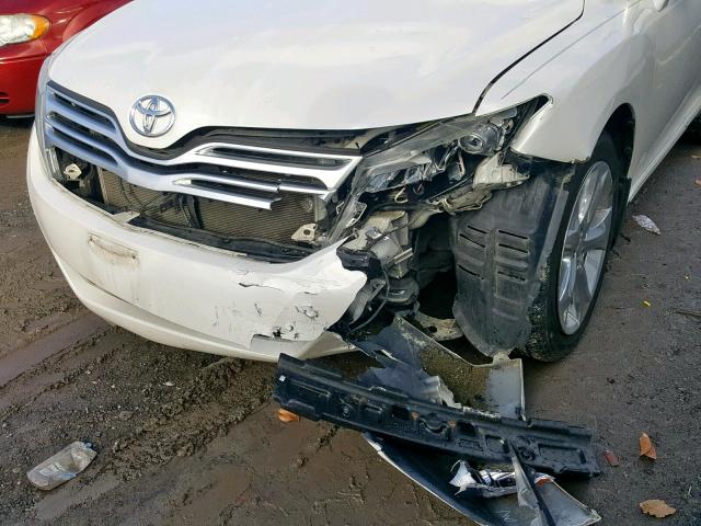 4T3ZK3BB1CU047118 - 2012 TOYOTA VENZA LE WHITE photo 9