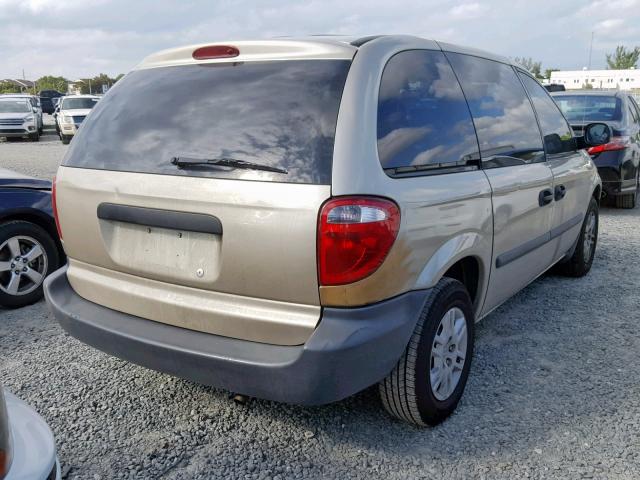 1D4GP25BX6B656139 - 2006 DODGE CARAVAN SE GOLD photo 4