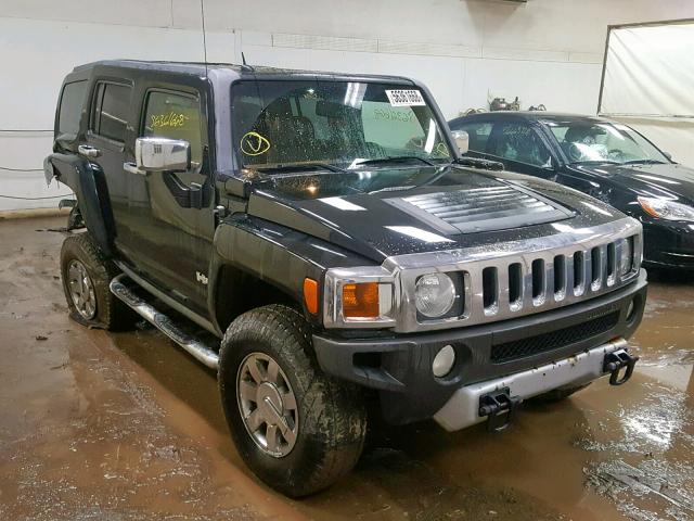 5GTEN13E098144885 - 2009 HUMMER H3 BLACK photo 1