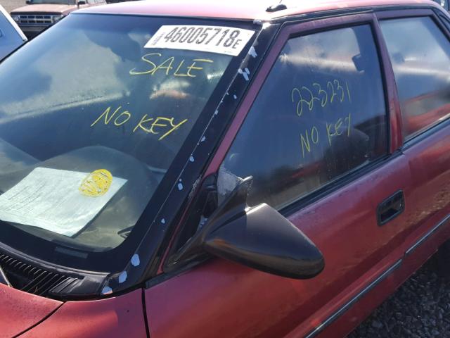 1Y1SK5468NZ072674 - 1992 GEO PRIZM BASE 红色 照片 9