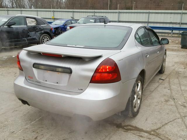 2G2WC58C261270412 - 2006 PONTIAC GRAND PRIX SILVER photo 4