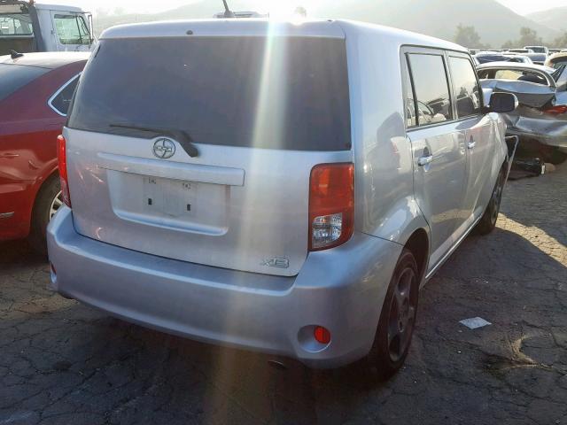 JTLZE4FE4B1136295 - 2011 TOYOTA SCION XB SILVER photo 4