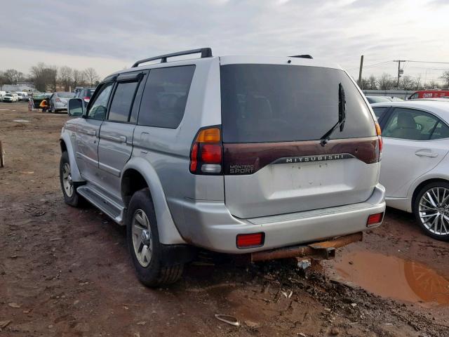 JA4LS41R02J019733 - 2002 MITSUBISHI MONTERO SP GRAY photo 3