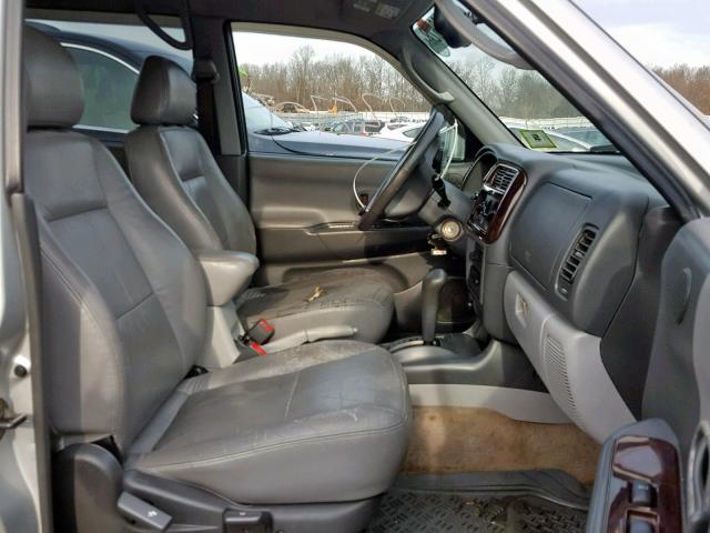 JA4LS41R02J019733 - 2002 MITSUBISHI MONTERO SP GRAY photo 5