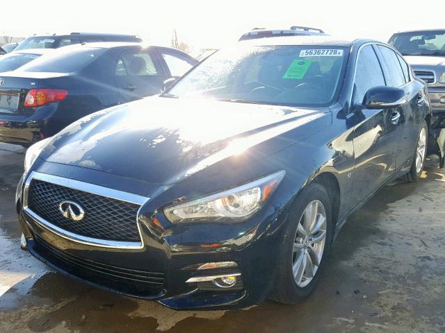 JN1BV7ARXFM414522 - 2015 INFINITI Q50 BASE BLACK photo 2