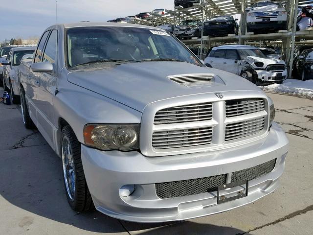 3D3HA18H25G740515 - 2005 DODGE RAM SRT10 SILVER photo 1