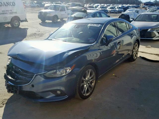 JM1GJ1W67E1153019 - 2014 MAZDA 6 GRAND TO BLUE photo 2