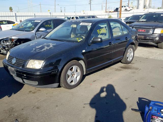 3VWSC29MXYM000238 - 2000 VOLKSWAGEN JETTA GLS BLACK photo 2