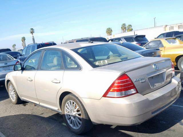 1MEHM421X7G600979 - 2007 MERCURY MONTEGO PR TAN photo 3