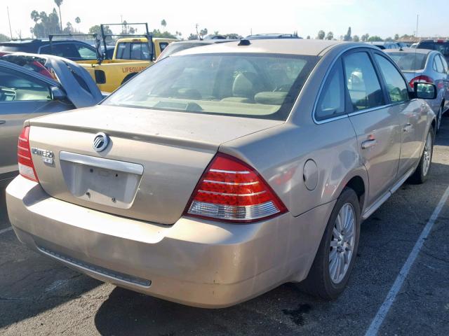 1MEHM421X7G600979 - 2007 MERCURY MONTEGO PR TAN photo 4