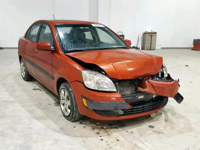 KNADE223X96518985 - 2009 KIA RIO BASE ORANGE photo 1