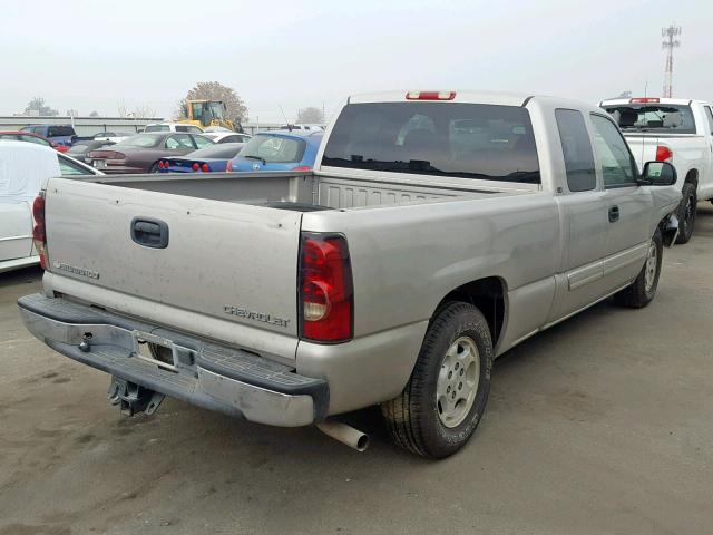 2GCEC19T441207954 - 2004 CHEVROLET SILVERADO GRAY photo 4