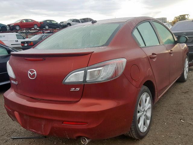 JM1BL1W53B1407736 - 2011 MAZDA 3 S RED photo 4