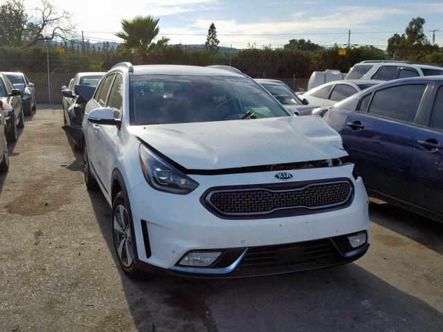 KNDCC3LD1J5180436 - 2018 KIA NIRO EX WHITE photo 1