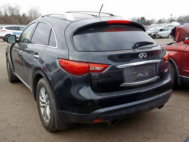 JN8AS1MW1BM734438 - 2011 INFINITI FX35 BLACK photo 3