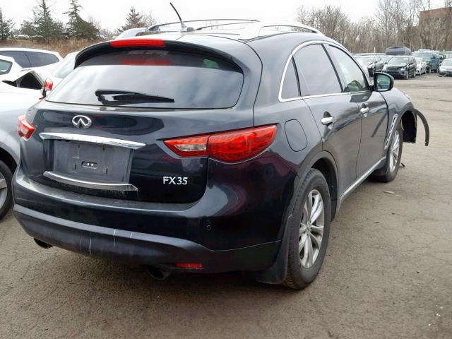 JN8AS1MW1BM734438 - 2011 INFINITI FX35 BLACK photo 4