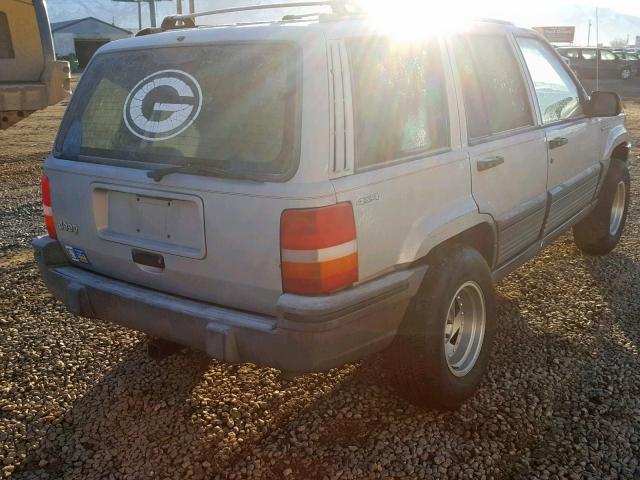 1J4GZ58S2SC531302 - 1995 JEEP GRAND CHER SILVER photo 4