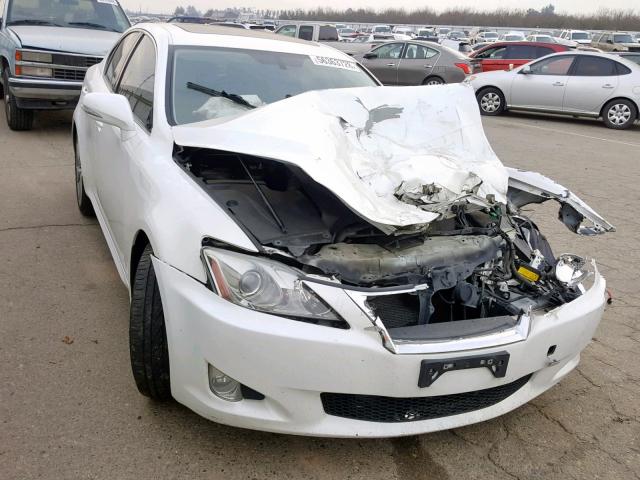 JTHBF5C23A2099595 - 2010 LEXUS IS 250 WHITE photo 1